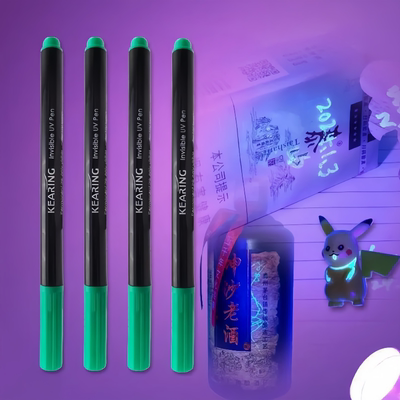 防擦洗油性隐形记号笔紫光外线