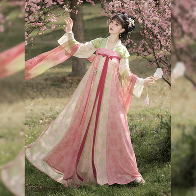 新款唐制复原风齐胸衫裙春夏装