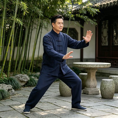 国风唐装男士禅意打坐练功服宽松