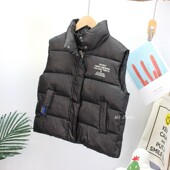 羽绒棉马甲秋冬新款 男女童韩版 外套中大儿童坎肩外穿背心潮 17码