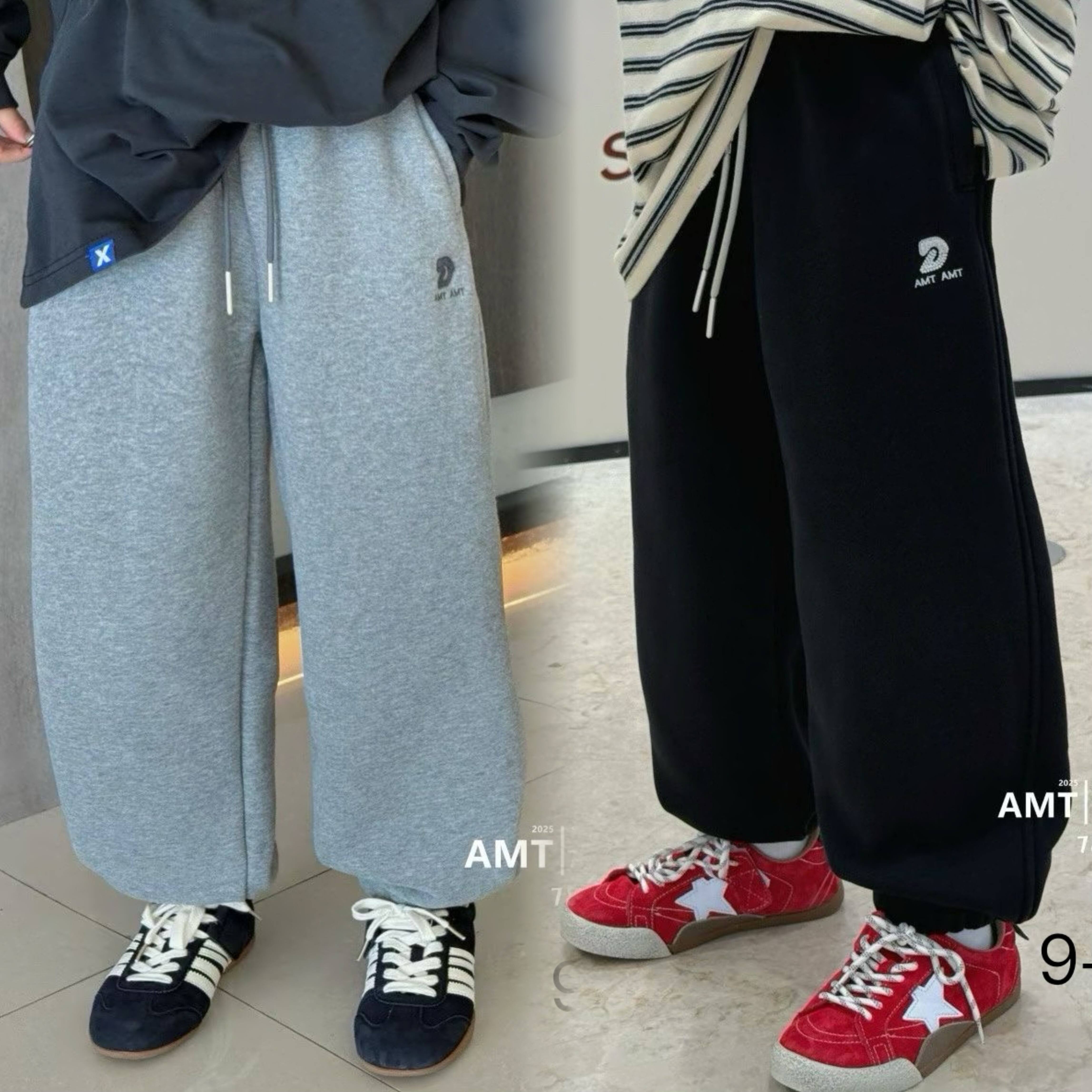 120-180码爱木橦童装冬中大儿童运动裤一体绒卫裤男女童束脚裤潮