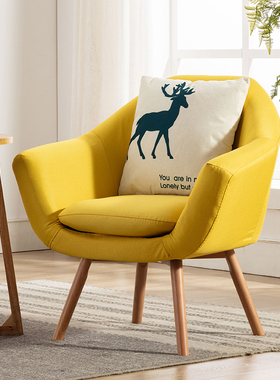 ins沙发椅子女生可爱卧室小沙发网红轻奢北欧懒人阳台休闲椅家用