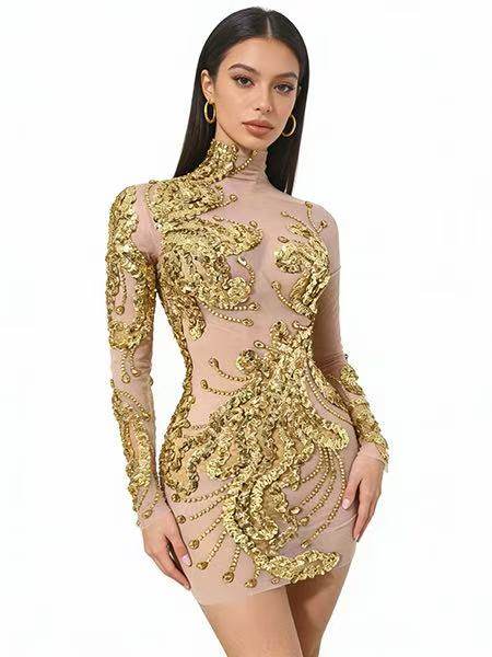 欧美奢华金色性感高叉短礼服歌手商演舞台装夜店gogo领舞演出服,商务/设计服务,礼品定制,淘宝优惠券,粉丝福利购,淘宝优惠卷