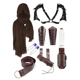 中世纪骑士围巾披风腰带护腕护肩剑鞘维京cosplay道具复古套装扮