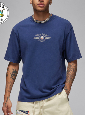 Nike/耐克正品Air Jordan男士圆领休闲运动短袖T恤FQ3803-410