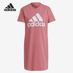 连衣裙 Adidas GM5590 女子休闲运动短袖 DRE 阿迪达斯正品