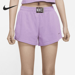女子高腰针织运动短裤 Nike 耐克正品 SPORTSWEAR 597 CZ9858