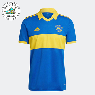 Adidas 博卡青年男士 比赛训练短袖 翻领足球服HE6338 阿迪达斯正品