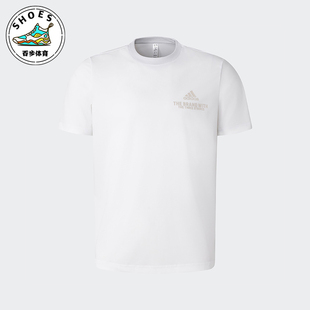 FUNC 阿迪达斯正品 圆领T恤JD5751 弹力时尚 短袖 T男士 Adidas