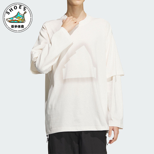 男士 Adidas 阿迪达斯正品 新款 JI9879 宽松圆领休闲长袖