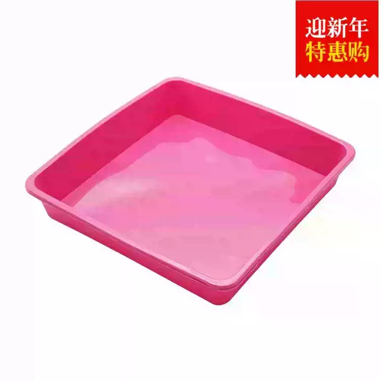 6.4寸正方形戚风蛋糕模具慕斯面包模具披萨烤盘工具微波炉烤箱用