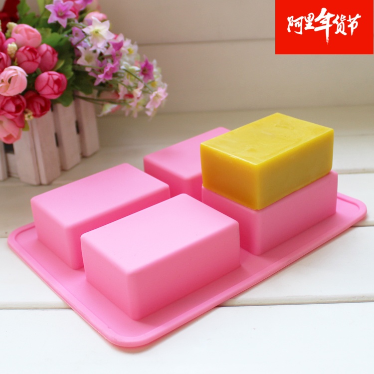 4连长方形方块直角面包蛋糕模具