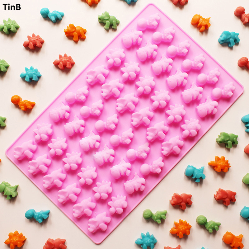 48连孔儿童卡通不同小恐龙巧克力糖果奶糖QQ软糖硅胶滴胶石膏模具,厨房/烹饪用具,烘焙模具,淘宝优惠券,粉丝福利购,淘宝优惠卷