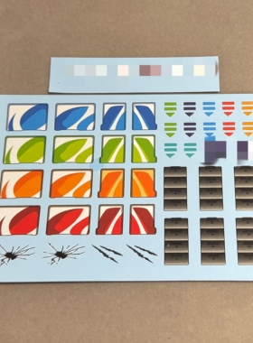 DIY变形玩具标志  MD-005白色 红色 镜像紫 黑暗色 擎天op柱水贴