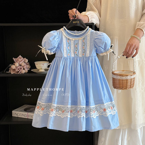 女童夏季田园风棉布连衣裙