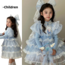 高端女童爱莎公主裙秋冬季 冰雪奇缘艾莎毛衣裙儿童爱沙礼服连衣裙