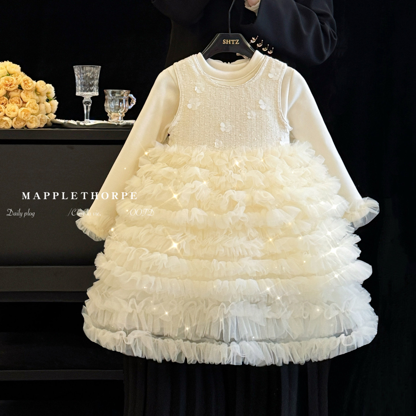 女童公主裙秋冬2025新款儿童轻奢生日礼服女宝宝时髦蓬蓬纱连衣裙,童装/婴儿装/亲子装,连衣裙,淘宝优惠券,粉丝福利购,淘宝优惠卷