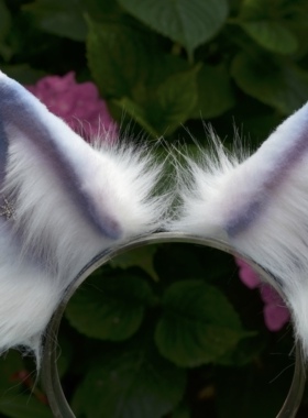 三尾树预约月光原创兽耳kc头箍发夹两用Lolita配饰cos