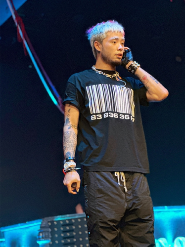 偷米巡演天津站thomeboydontkill条码朋克街头重磅宽松短袖T恤潮