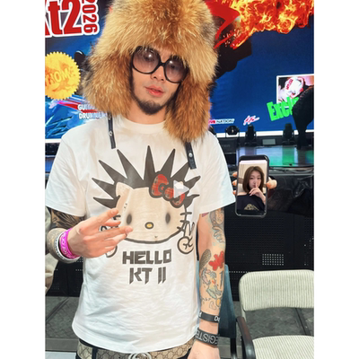 2026年 KT2 TOUR 全新周边偷米同款巡演印花说唱短袖T恤ins