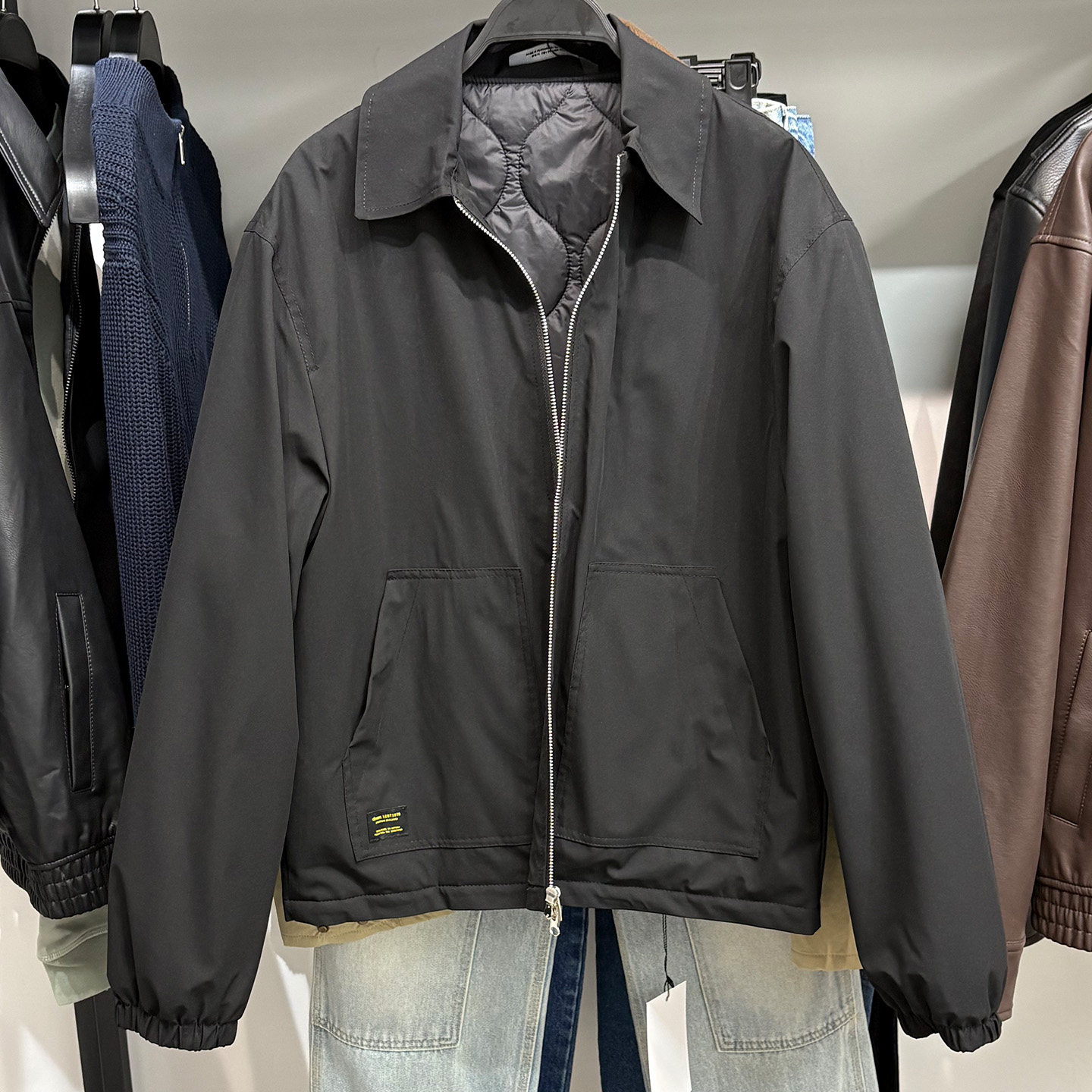 2025秋冬季新品男装轻便衬衫式夹棉夹克轻薄棉服外套3833404 800