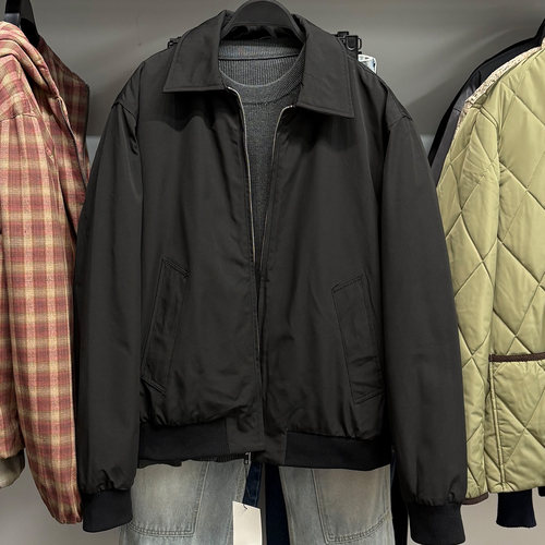 柜549！ZA秋冬男装翻领夹棉夹克