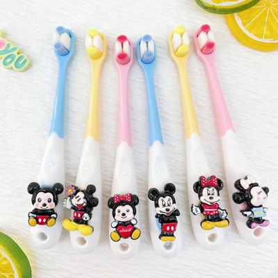 米老鼠卡通儿童牙刷2-6-12岁宝宝小孩乳牙换牙初学细软毛护龈护齿