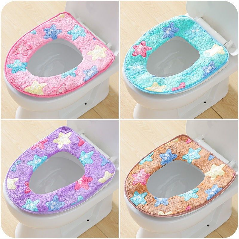 抽水马桶垫厕所通用型子坐便套家用坐垫圈方形防水抗菌器冬天马桷