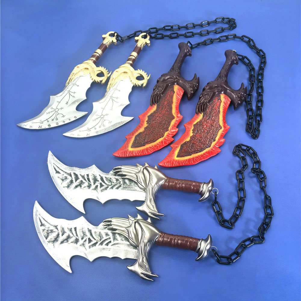 PU塑料刀剑战神4游戏周边cosplay道具双斧雅典娜武器奎托斯战斧