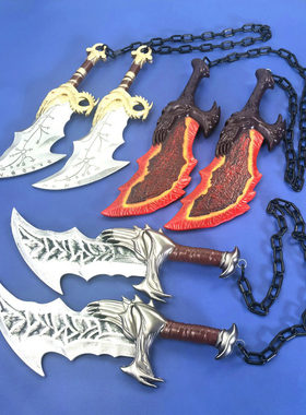 PU塑料刀剑战神4游戏周边cosplay道具双斧雅典娜武器奎托斯战斧