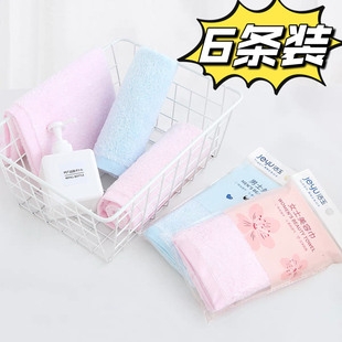 洁玉竹纤维毛巾正品 女士美容亲肤抗菌吸水儿童专用洗脸竹炭小长巾