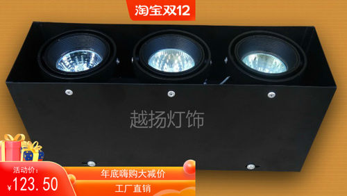 双头明装卤素灯聚光灯明装豆胆灯