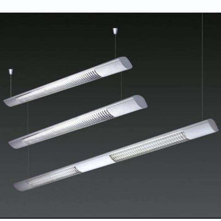双管格栅灯led天花灯盘应急面板灯带电源平板灯教室灯t5t8调光灯