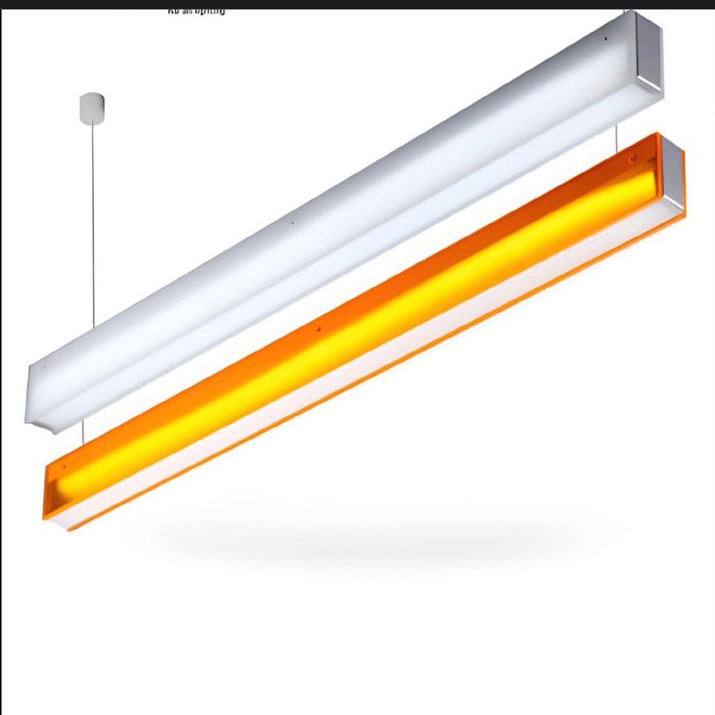 单管28w明装日光灯盘ledt5t8天花灯面板灯吊线餐厅荧光灯平板灯促