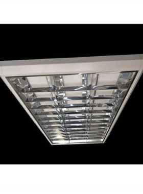 紫外线长条灯管t8调光灯盘led双管圆角灯600白色格栅灯办公应急灯