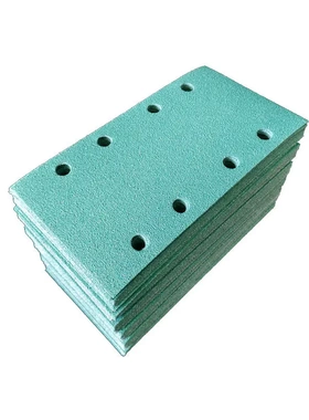 适用费斯托8孔干磨砂纸95X180 方形干磨砂纸绿色植绒4+4打磨植绒