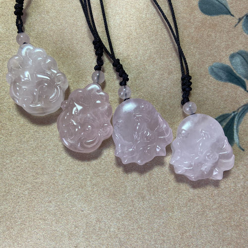 天然九尾灵狐狸吊坠项链