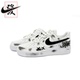 定制球鞋 包裹性 Nike Air Force1空军一号黑白艺术 低帮 板鞋
