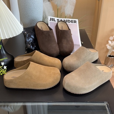 小土豆内增高真皮包头勃肯鞋女鞋