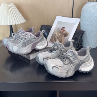 5cm厚底增高超火老爹鞋女款巨好看不累脚新款轻便休闲运动鞋女鞋