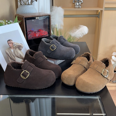 加绒加厚保暖勃肯鞋女鞋冬季棉鞋