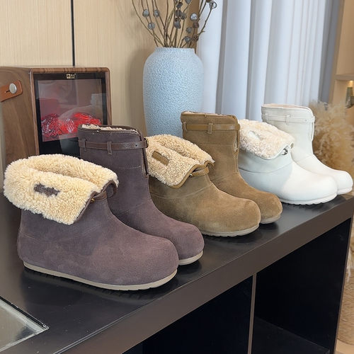 5.5cm内增高毛毛雪地靴女棉鞋