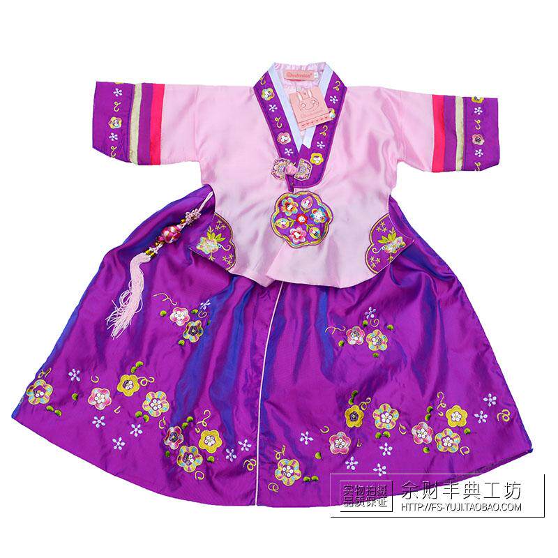 女童韩服六一儿童表演服演出服朝鲜族民族服装婴儿宝宝公主裙