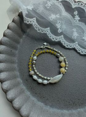 新中式国风天然珍珠串珠手链精致洋气小众高级轻奢百搭简约手串潮