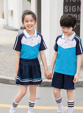 中小学生校服班服夏装幼儿园园服夏装短袖宽松休闲男女运动套装