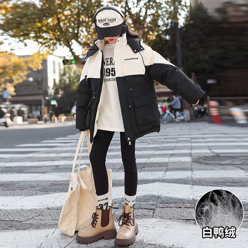 女童羽绒服冬装2024新款洋气羽绒服