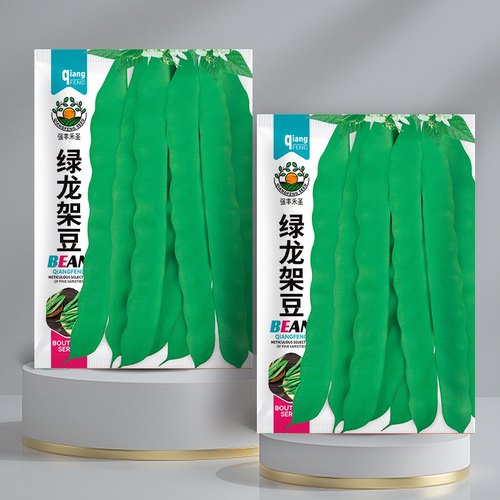 绿龙架豆王豆角种子 高产早熟爬藤扁芸豆大四季豆种籽宽扁豆蔬菜