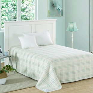 双面绿格 160 哈麻双鹤外贸出口 双面双色 210cm 高支合股