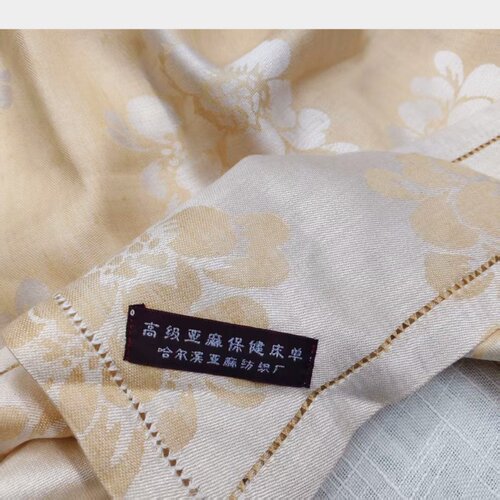 【锦瑟】亚麻床单 专为儿童设计 法国100%麻酵素洗 夏凉毯空调毯