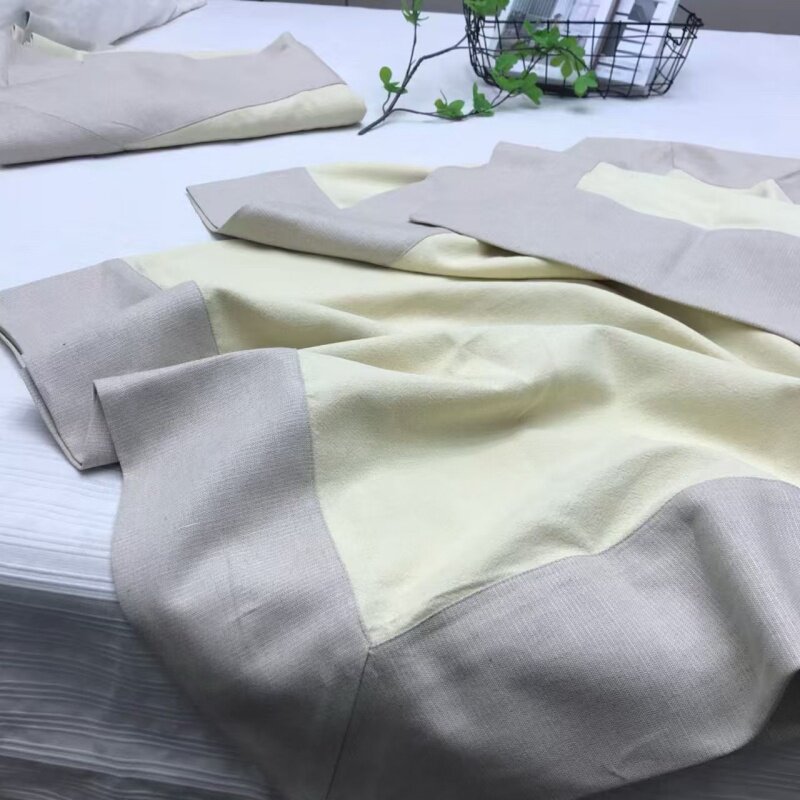 【米黄贴边厚床单】百分百汉麻 加厚床单 160*220cm 左右